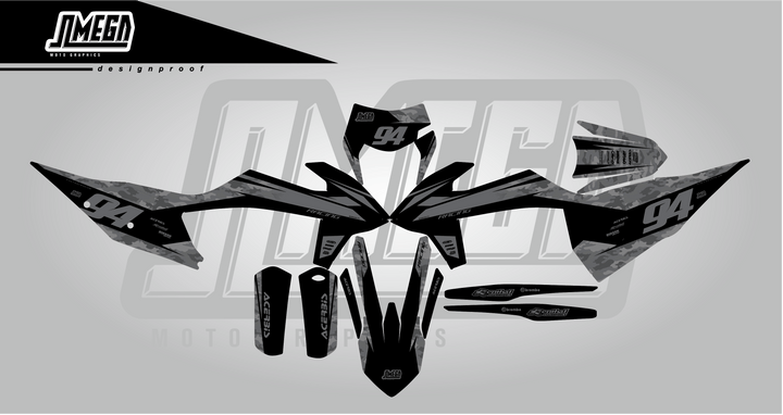 ktm grey camo graphics kit