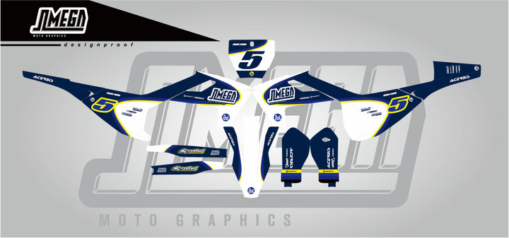 Retro dirt bike graphics