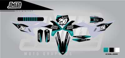 ktm sxf exc clean grey graphics kit