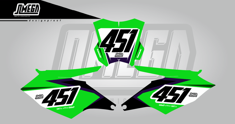 kawasaki kx kxf factory black number plates