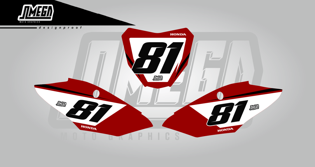 crf factory red number plates