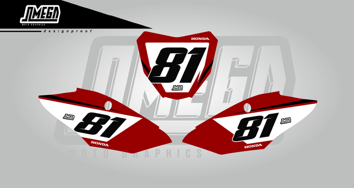 crf factory red number plates