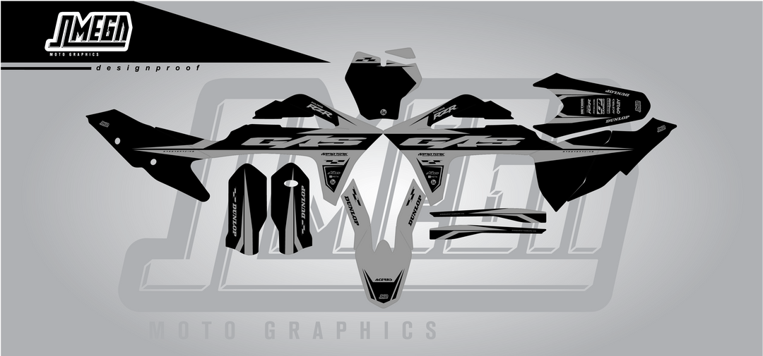 Gas Black Factory Graphics Kit
