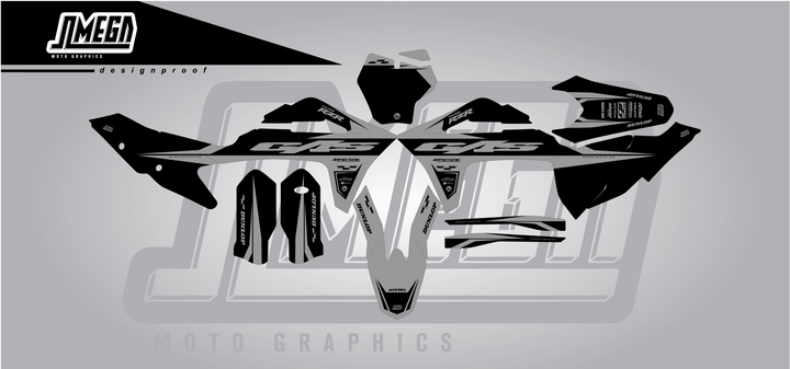Gas Black Factory Graphics Kit