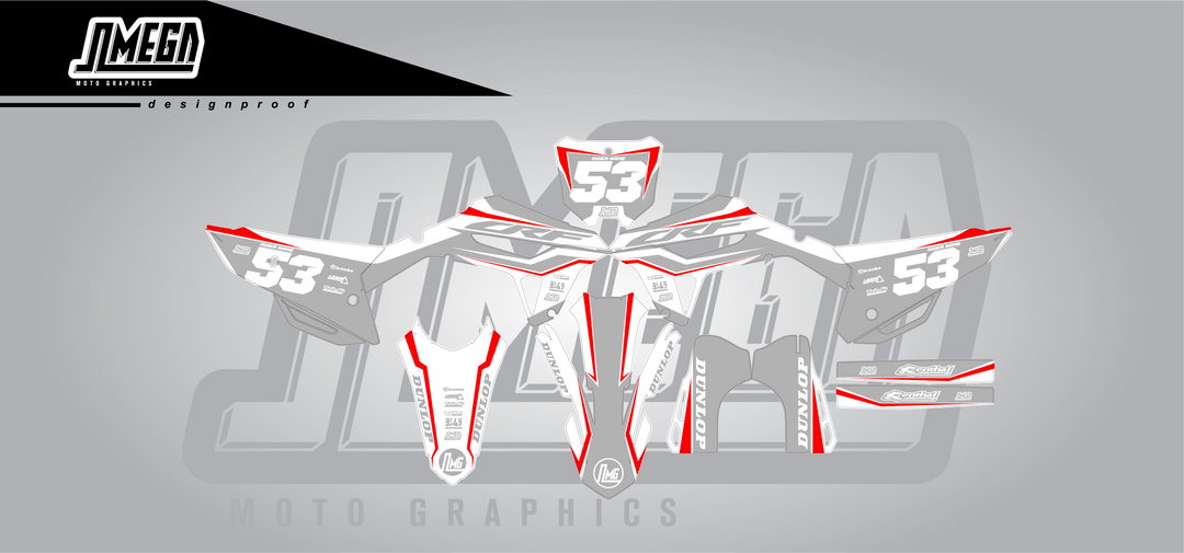 honda cr crf grey touch graphics kit