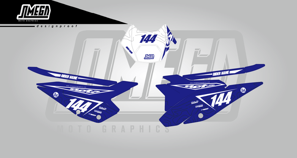 beta xtrainer rr enduro blue flow - number plates