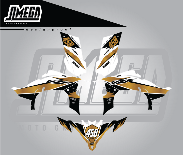 Gold Chrome Quad Graphics Kit (requires chrome)