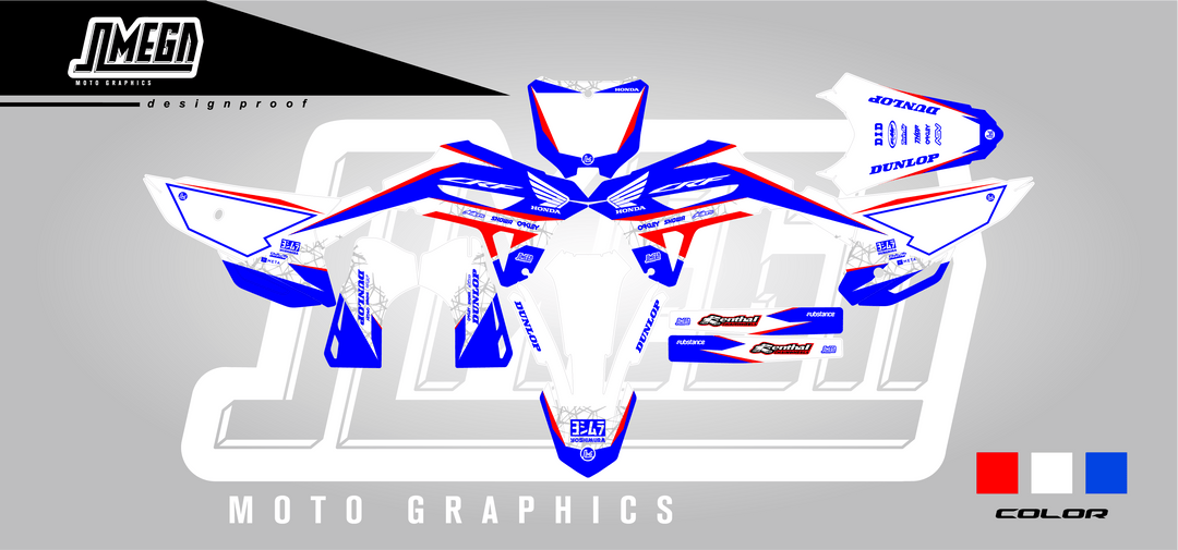 honda cr crf classy honda graphics kit
