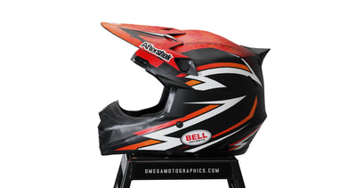 Red Graffiti Helmet Graphics