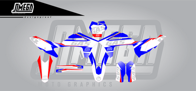 Gas Blue Chill Graphics Kit