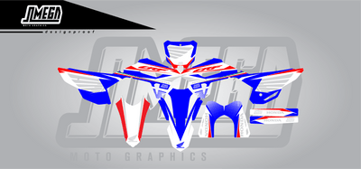 Honda Blue Replica Graphics Kit