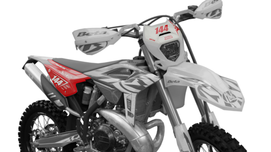 beta xtrainer rr enduro red flow number plates