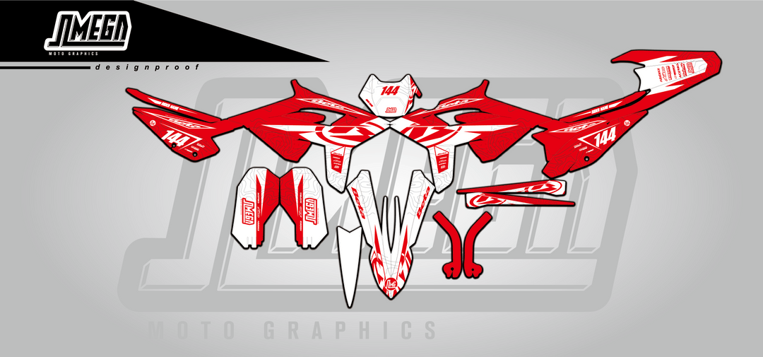 beta xtrainer rr enduro red flow graphics kit