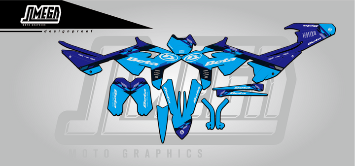 beta xtrainer rr enduro factory blue graphics kit