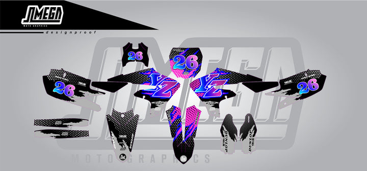 Black Retro Statement Graphics Kit