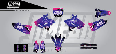 Dirt bike decals and graphics kits