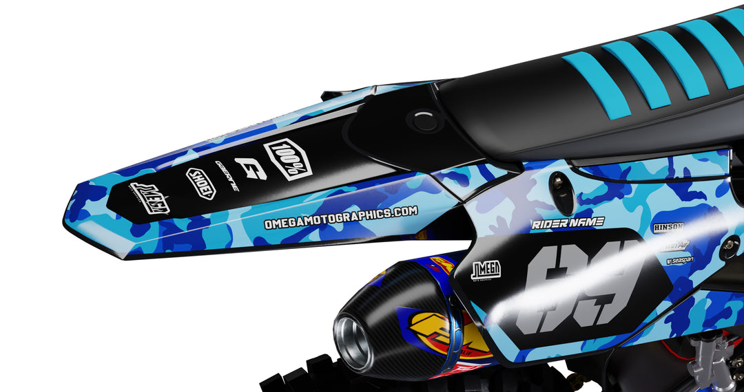 Blue Camo Graphics kit
