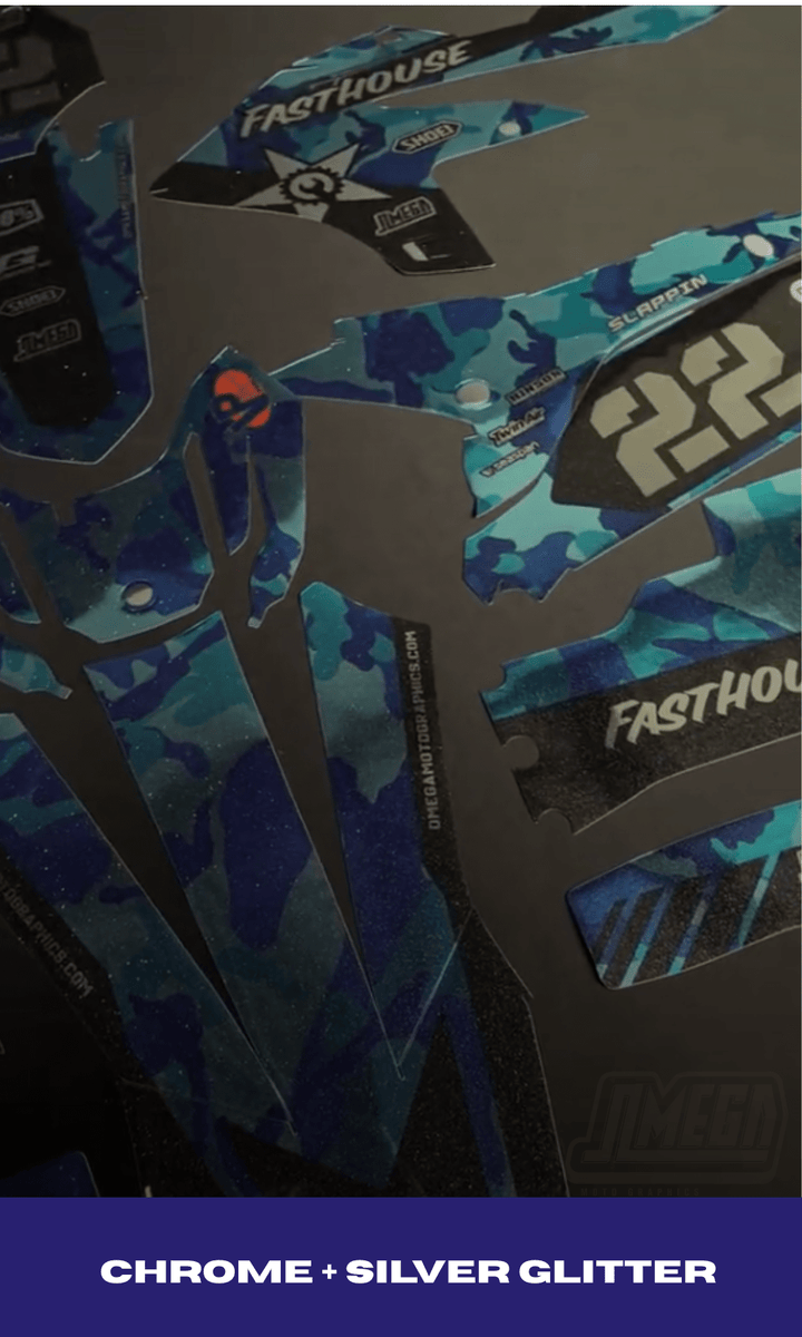 Blue Camo Graphics kit