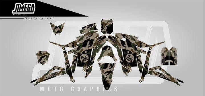 Brown camo Talarias Graphics kit