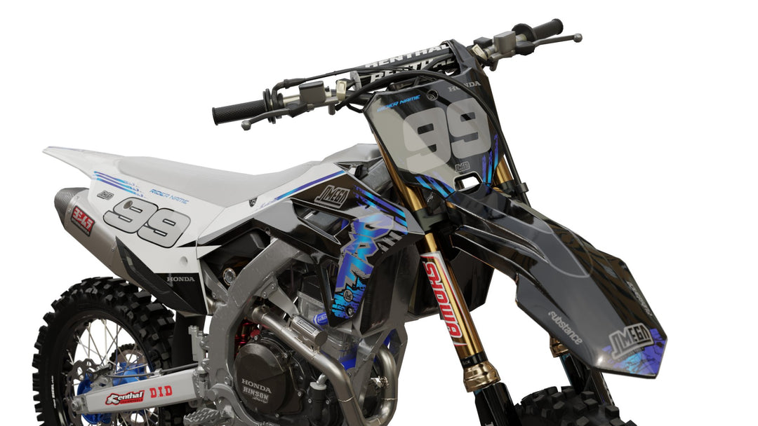 honda cr crf blue steel graphics kit