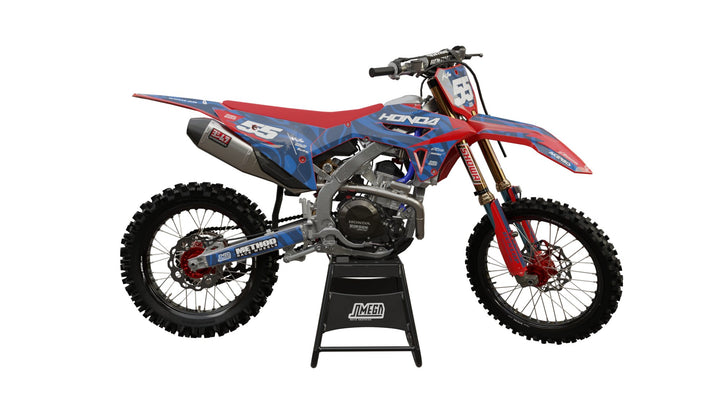 honda cr crf blue waves graphics kit