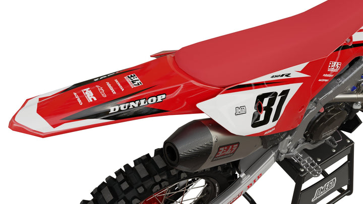 honda cr crf factory red graphics kit