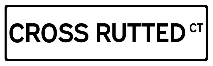 Cross Rutted Ct - Street Sign