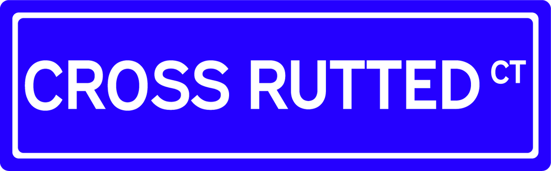 Cross Rutted Ct - Street Sign