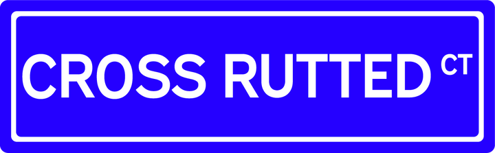 Cross Rutted Ct - Street Sign