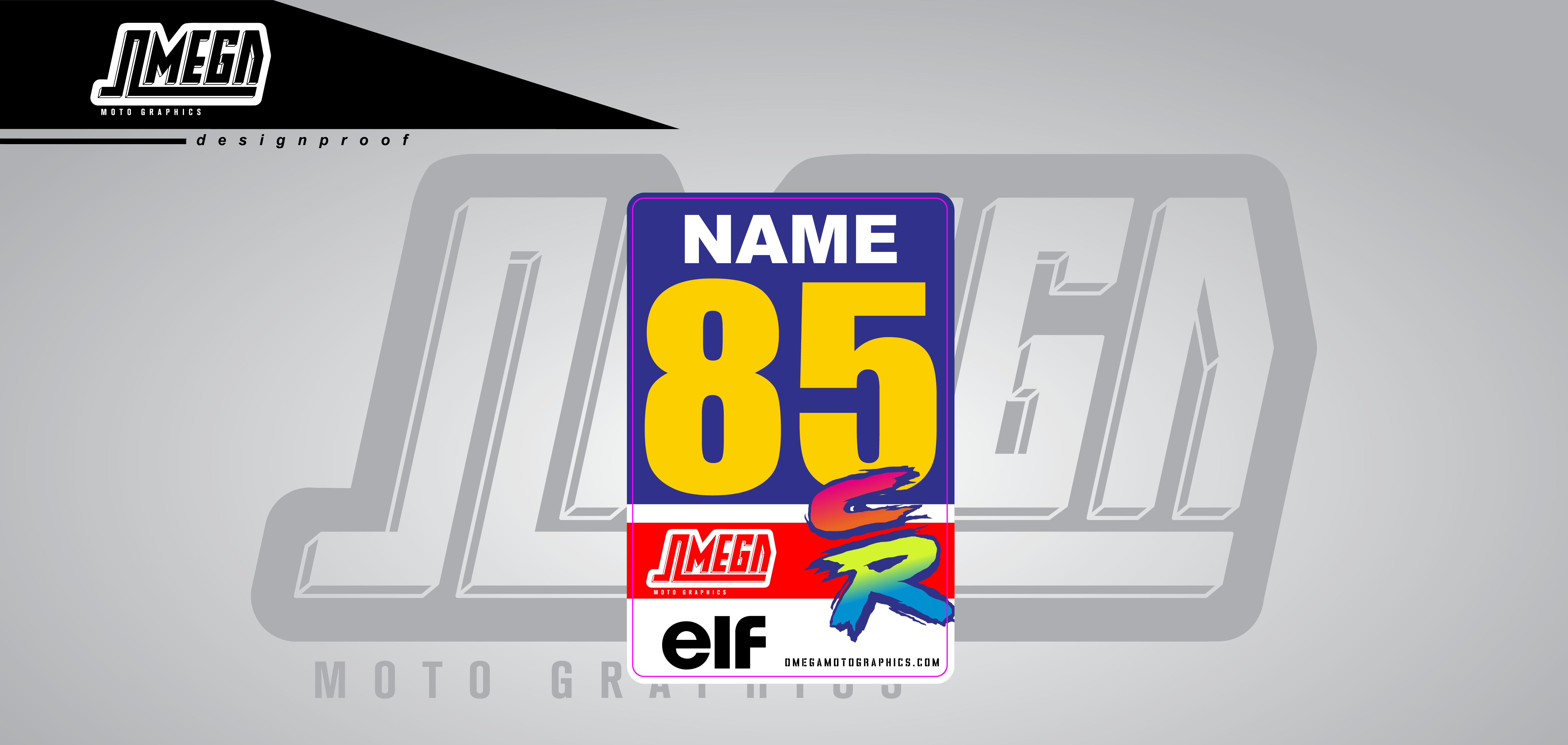 CR Under Fender Stickers | MX Fender Stickers – Omega Moto Graphics