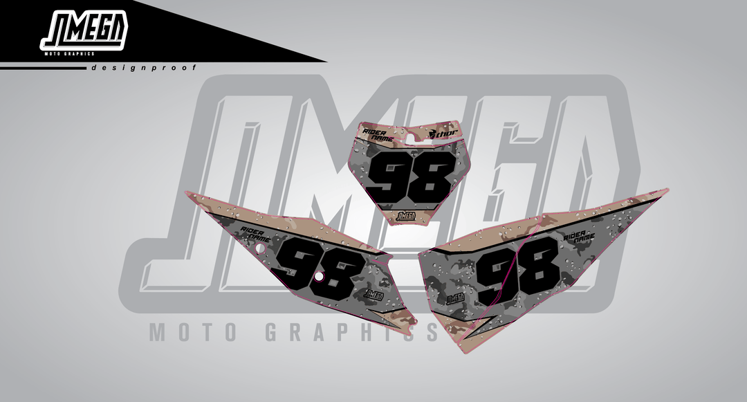 Camo Tan Number Plates