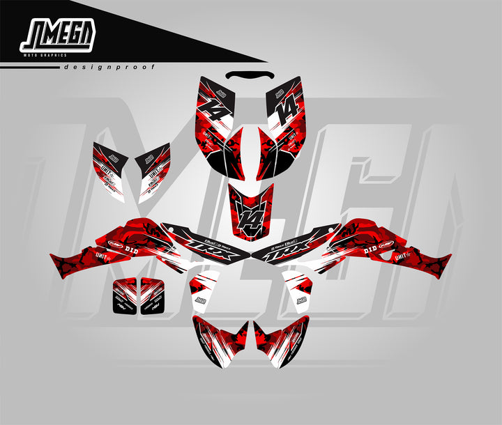 Red Camo Quad Graphics Kit