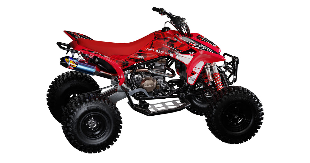 Honda Red Camo TRX Quad Decals Kit
