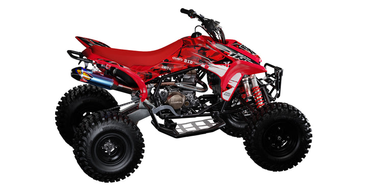 Honda Red Camo TRX Quad Decals Kit