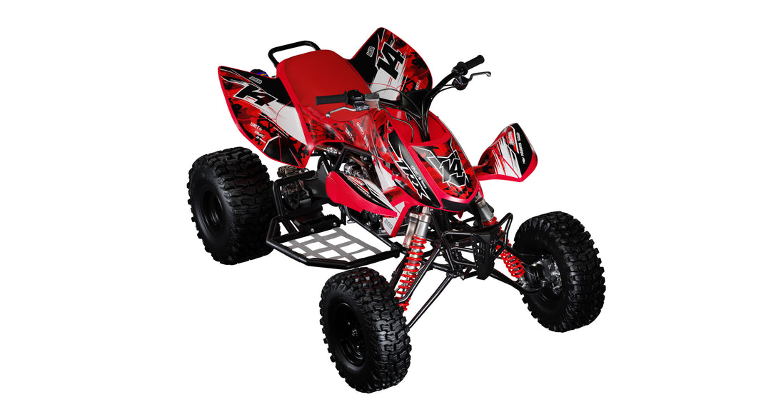 Honda TRX Red Camo Quad Stickers