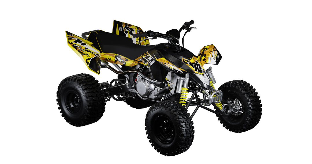 Yellow Camo Quad Graphics Kit