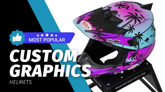 Custom Helmet Graphics | Motorcycle Helmet Decals – Omega Moto Graphics