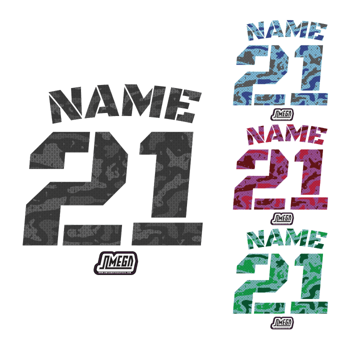 CAMO Iron-On Jersey Print