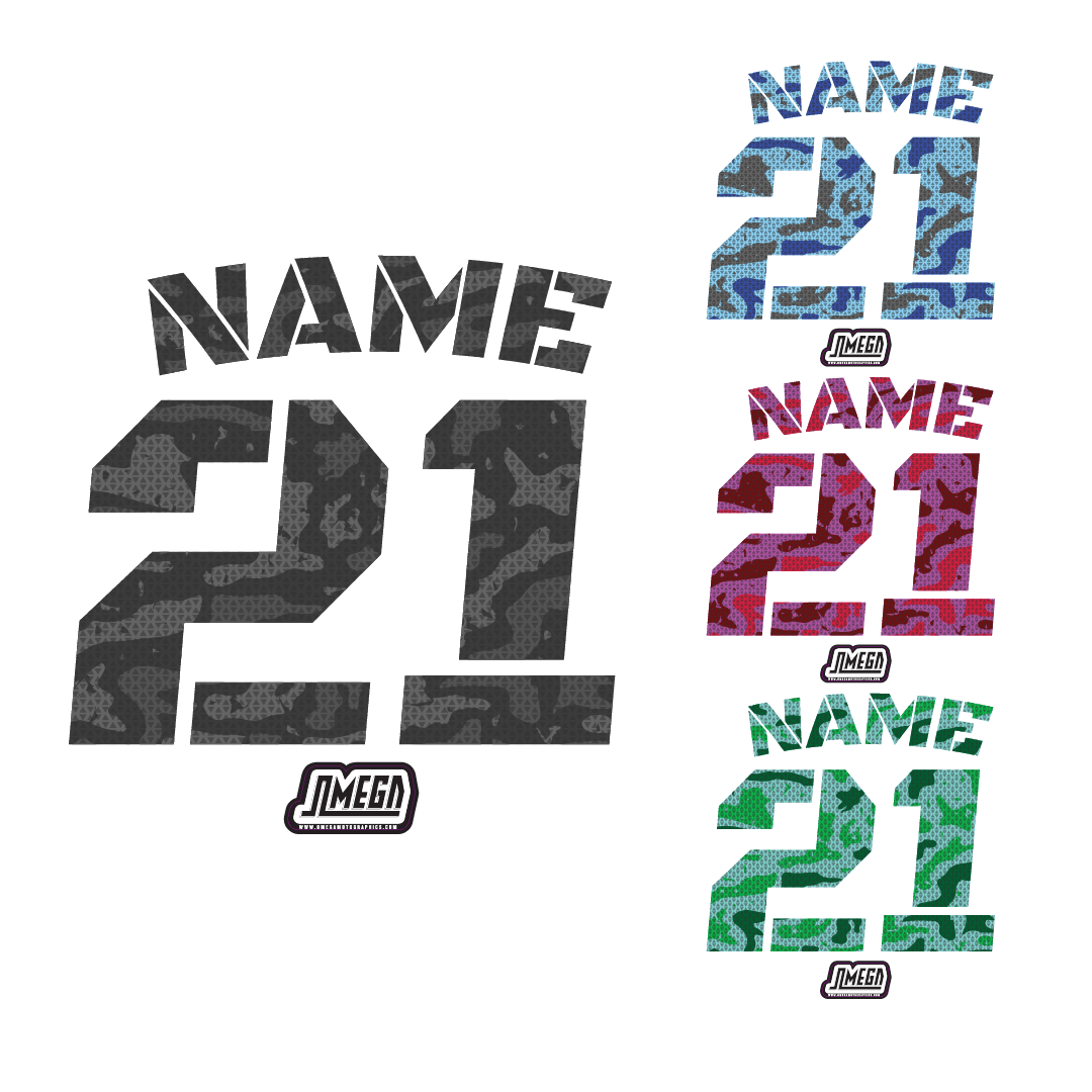 CAMO Iron-On Jersey Print