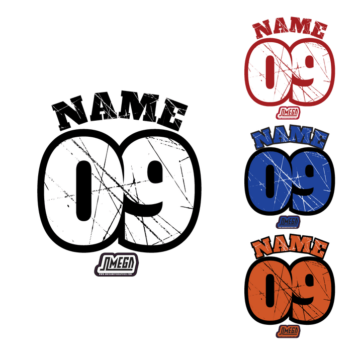 SCRATCH Iron-On Jersey Print