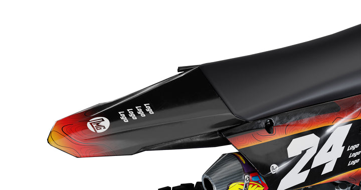 Yamaha YZ YZF Orange Game decal kit