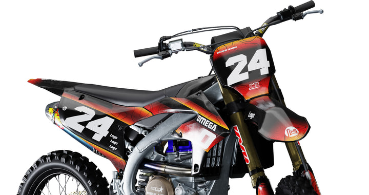 Yamaha YZ YZF Orange Game sticker kit