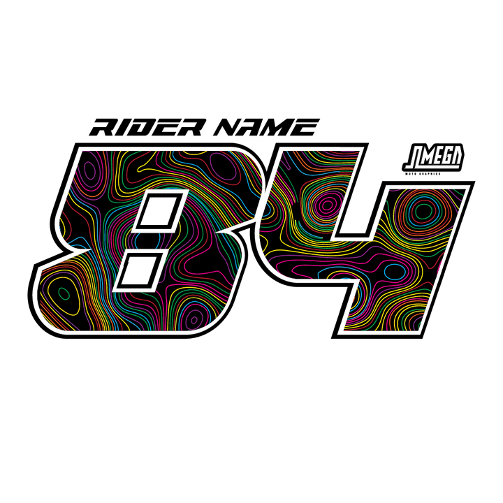 Dark Topo Iron-On Jersey Print