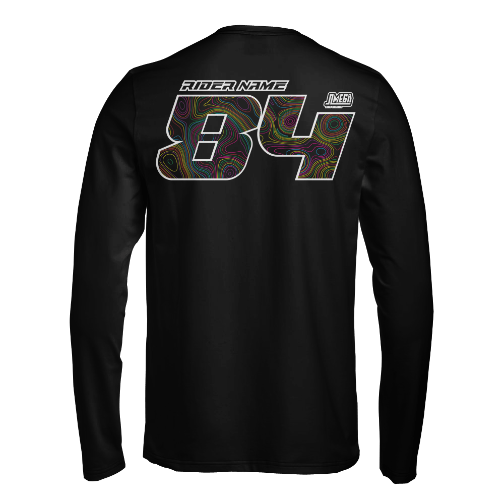 Dark Topo Iron-On Jersey Print