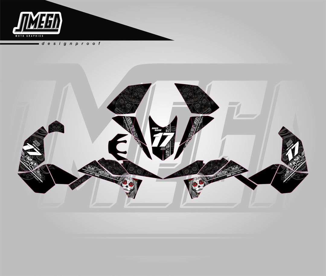 Day of the dead Quad Graphics Decal Sticker Kit