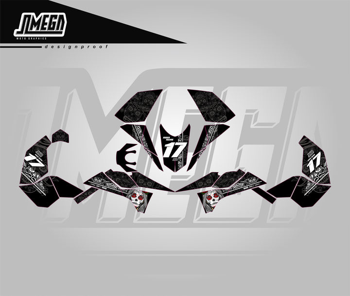 Day of the dead Quad Graphics Decal Sticker Kit