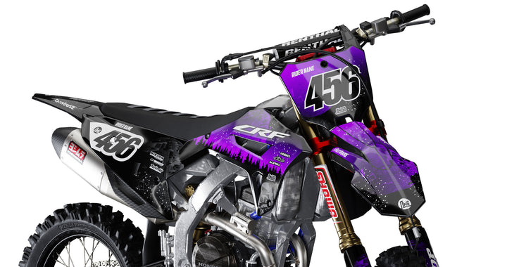 Honda CRF Purple Death Star Graphics Kit
