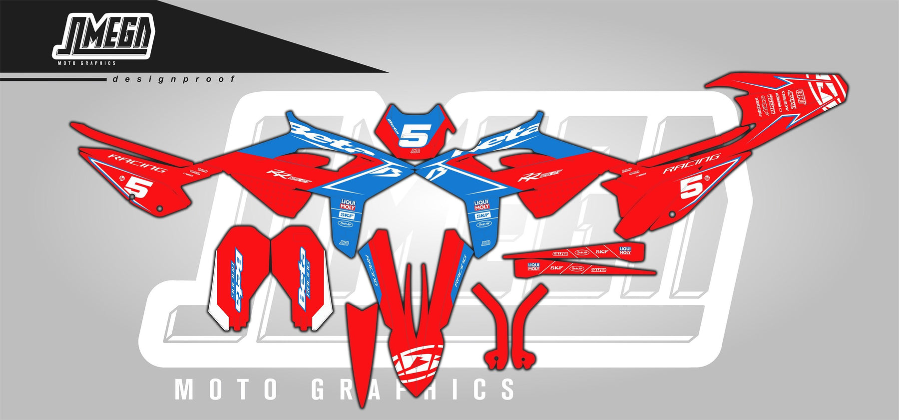 Beta Factory Racing Graphics Beta 23R Graphics Kit | MX Graphics – Omega Moto Graphics
