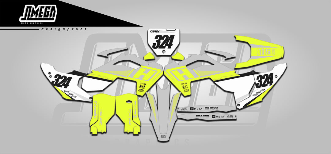 Factory Husqvarna 24 Graphics Kit Wrap