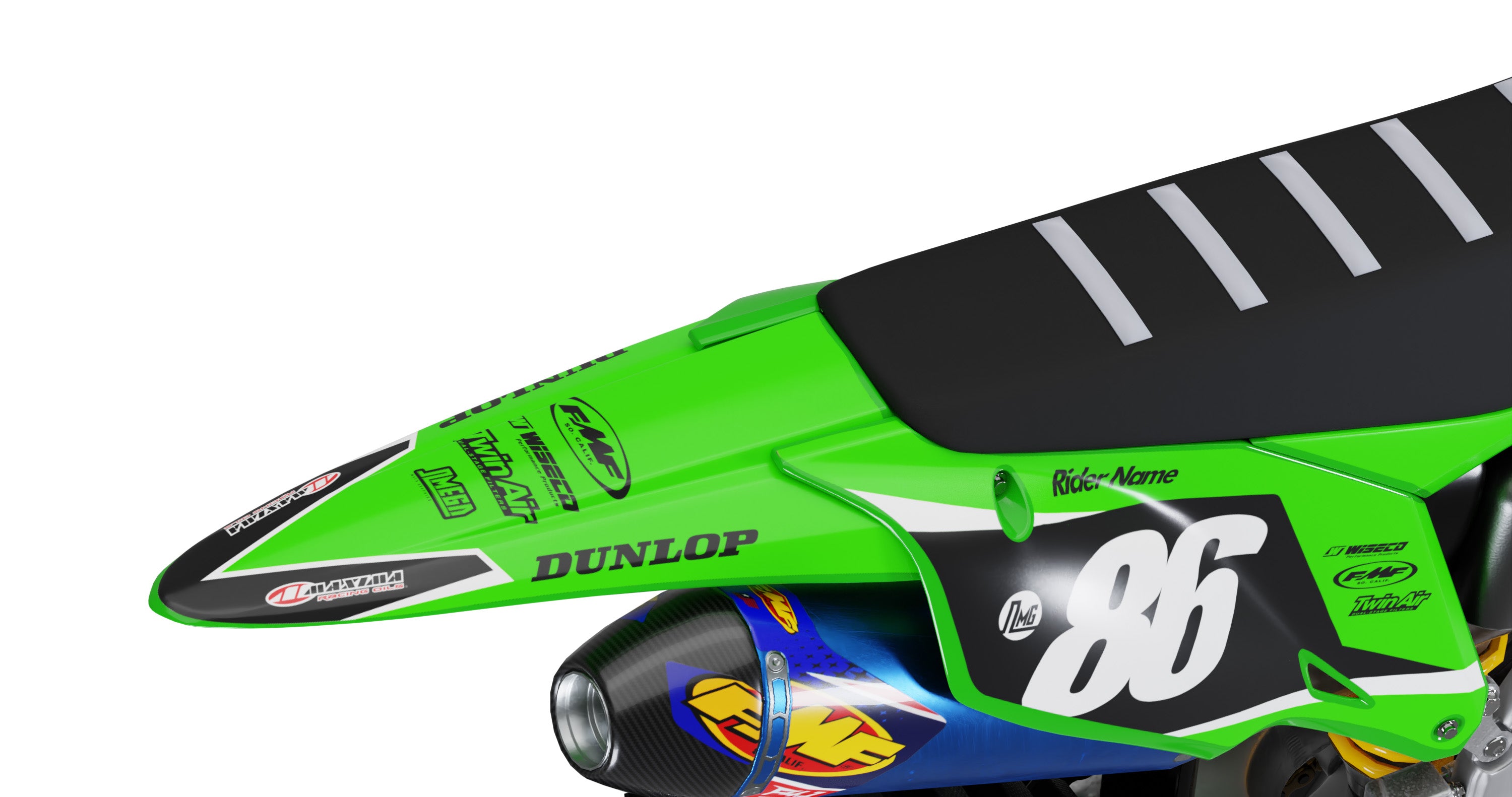 Kawasaki 23 Graphics kit | MX Graphics – Omega Moto Graphics